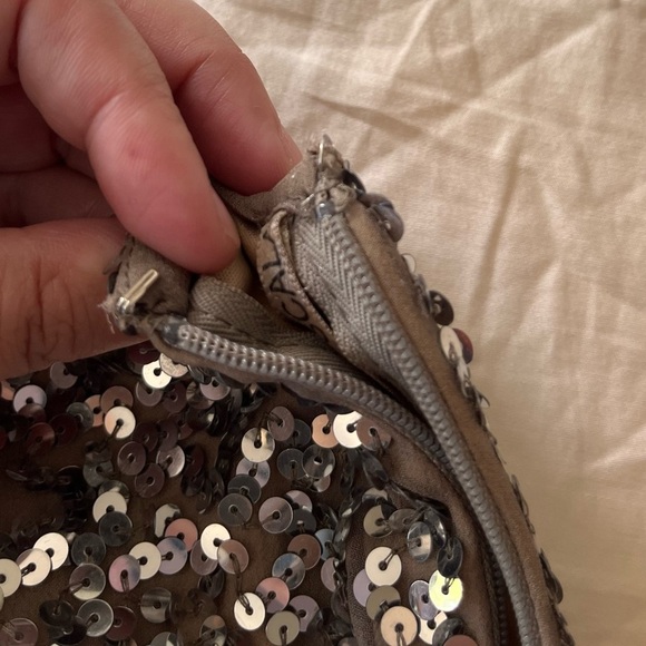 Scala Vintage Silk Sequin Embellished Mini Skirt 2 - Picture 10 of 14